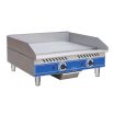 Globe GEG24 Electric 24” Wide Medium-Duty Griddle With Two Burners And Thermostat Controls - 208-240V, 4.2/5.6kW