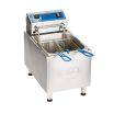 Globe PF10E 10 LBS Electric Stainless Steel Countertop Fryer - 120V