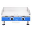 Globe PG24E 24” Wide Electric Light-Duty Griddle With Two Burners And Thermostat Controls - 208-240V, 2.7/3.6kW