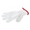 Tablecraft GLOVE1 The Protector White Extra Small Cut Resistant Glove with Red Cuff