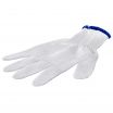 Tablecraft GLOVE4 The Protector White Large Cut Resistant Glove with Blue Cuff