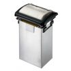 San Jamar H2005CLBK Venue In-Counter Fullfold Napkin Dispenser with Clear Control Face and Black Trim