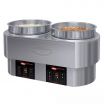 Hatco RHW-2-240 11 Qt. Stainless Steel Electric Dual Round Food Warmer/Cooker-240V
