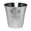 American Metalcraft HMWB Stainless Steel Double Wall Insulated Wine Bucket w/ Hammered Finish - 8-3/4