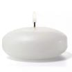 Hollowick FC3W-72 White 3 Inch Select Wax Floating Candle