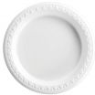 HU-81206 White Round Plastic Plate 6