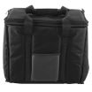 Chef Approved Insulated Delivery Bag, Soft-Sided Sandwich / Take-Out Hot / Cold Delivery Bag, Black Nylon, 15