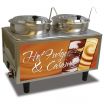 Winco Benchmark 51072H Countertop Food Topping Warmer Hot Fudge/Caramel Two 7 qt. Wells