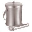 American Metalcraft ISSB6 34 Ounce Stainless Steel Ice Bucket w / Ice Tongs - 4-7/8