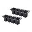 Krowne KR-410 Four Compartment Plastic Bottle Well for Underbar Ice Bins, 2-Pack