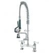 Krowne 18-606L Royal Series Deck Mount Space Saver Pre Rinse Faucet with Add-On 6