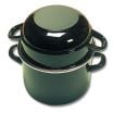 Matfer 070974 1-1/2 Qts. Mussel Pot With Lid For Empty Shells