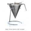 Matfer 258825 Stainless Steel 2 Quart Confectionary Funnel With Nozzles