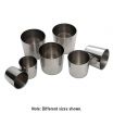 Matfer 342476 2 Oz. Stainless Steel Baba Mold Pack of 6