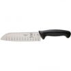 Mercer Culinary M22707 Black Handle Millennia Santoku Knife With 7
