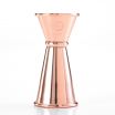 Mercer Culinary M37001CP Barfly 20 mL and 40 mL Copper Plated Finish Japanese Style Jigger With Internal Marking Lines