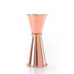 Mercer Culinary M37003CP Barfly 1 Oz. And 1-1/2 Oz. Copper Plated Finish Japanese Style Jigger With Internal Marking Lines