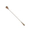 Mercer Culinary M37010ACP Barfly 13-3/16” Antique Copper-Plated Japanese Style Bar Spoon With Machined End