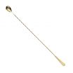 Mercer Culinary M37011GD Barfly 17-1/8” Gold-Plated Japanese Style Bar Spoon With Machined End