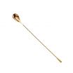 Mercer Culinary M37012GD Barfly 11-13/16” Gold-Plated Classic Bar Spoon With Weighted End