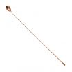 Mercer Culinary M37014CP Barfly 19-5/8” Copper-Plated Classic Bar Spoon With Weighted End