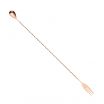 Mercer Culinary M37017CP Barfly 19-5/8” Copper-Plated Bar Spoon With 3-Tine Fork End