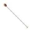 Mercer Culinary M37019ACP Barfly 15-3/4” Antique Copper-Plated Bar Spoon With Flat Top Muddler