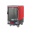 Metro C535-CLFC-4 C5 3 Series 1/2 Height Red Low Wattage Heated Holding and Proofing Cabinet with Clear Door - 120V, 1440W