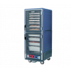 Metro C539-MDC-U-BU C5 3 Series Blue Moisture Heated Holding and Proofing Cabinet with Clear Dutch Doors - 120V, 2000W