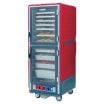 Metro C539-MDC-U C5 3 Series Red Moisture Heated Holding and Proofing Cabinet with Clear Dutch Doors - 120V, 2000W
