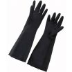 Winco NLG-1018 Black Natural Latex Gloves 18
