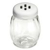 Tablecraft P260SLWH 6 oz. Swirl Plastic Shaker with White Slotted Top