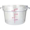 Winco PCRC-12 12 Qt. Clear Round Food Storage Container