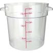 Winco PCRC-18 18 Qt. Clear Round Food Storage Container