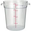 Winco PCRC-4 4 Qt. Clear Round Food Storage Container
