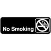 Winco SGN-310 No Smoking Sign - Black and White, 9