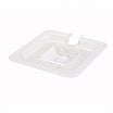 Winco SP7600C Poly-Ware 1/6 Size Slotted Polycarbonate Food Pan Cover