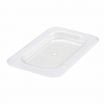 Winco SP7900S Poly-Ware 1/9 Size Solid Polycarbonate Food Pan Cover