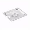Winco SPCS 1/6 Size Slotted Stainless Steel Steam Table Pan / Hotel Pan Cover
