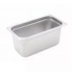 Winco SPJH-306 1/3 Size Standard Weight Anti-Jam Stainless Steel Steam Table / Hotel Pan - 6
