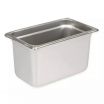 Winco SPJL-406 1/4 Size Standard Weight Anti-Jam Stainless Steel Steam Table / Hotel Pan - 6