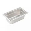 Winco SPJL-902 1/9 Size Standard Weight Anti-Jam Stainless Steel Steam Table / Hotel Pan - 2 1/2