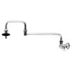 T&S Brass B-0594 Wall-Mount Single Temperature Pot Filler Faucet With 24 Inch Double-Jointed Nozzle And 4-Arm Handle