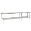 Eagle T24132SEB Stainless Steel 24 Inch x 132 Inch Work Table w/ Undershelf
