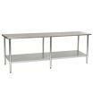 Eagle T30108SEM Stainless Steel 30 Inch x 108 Inch Work Table w/ Undershelf