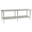Eagle T36120EB Stainless Steel 36 Inch x 120 Inch Work Table w/ Undershelf