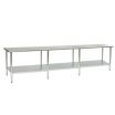 Eagle T48108EM Stainless Steel 48 Inch x 108 Inch Work Table w/ Undershelf