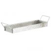 Tablecraft 10488 Lattice Collection™ Stainless Steel Snack Tray with Handles