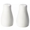 Tablecraft 160 2 Ounce Glacier Collection Porcelain Round Salt and Pepper Shakers 