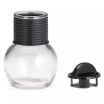 Tablecraft B3650 Glass 10 Oz Hottle with Black Plastic Cover